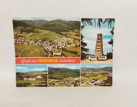 ​Ansichtskarte-A850-Gruß aus Oberhundem im Sauerland.