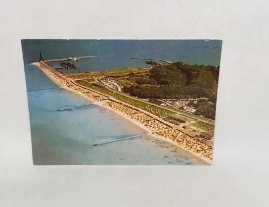 ​Ansichtskarte-A778-Cuxhaven-Döse. Strand und Kugelbake.