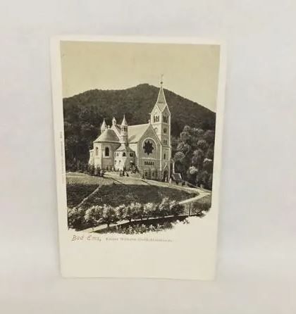 Ansichtskarte-A782-Bad Ems,Kaiser Wilhelm Gedächniskirche-ungelaufen.