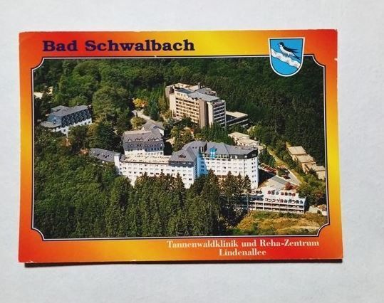Ak-Bad Schwalbach-Tannenwaldklinik. Ansichtskarte—B-559--gelaufen.