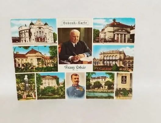 Ansichtskarte-A611-Gedenk-Karte-Franz Laer. Volksoper Wien-ungelaufen.