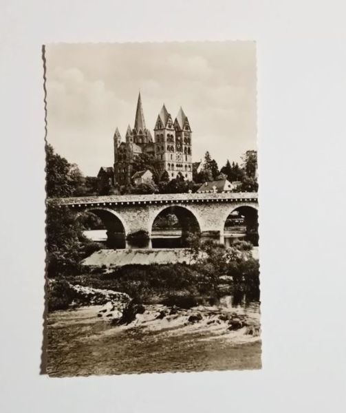 Ansichtskarte-AK. Limburg. Blick auf Lahn Brücke und Dom.