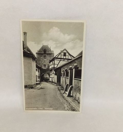 Ak-A590-Blankenheim in der Eifel. Hitentor. STEMPELDURCHSCHLAG.