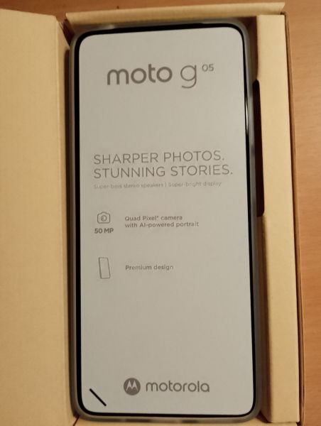 Motorola g05 neu und original verpackt