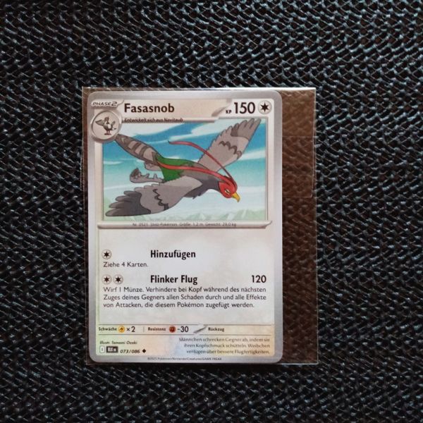 Pokemon Sammelkarte -- Fasasnob