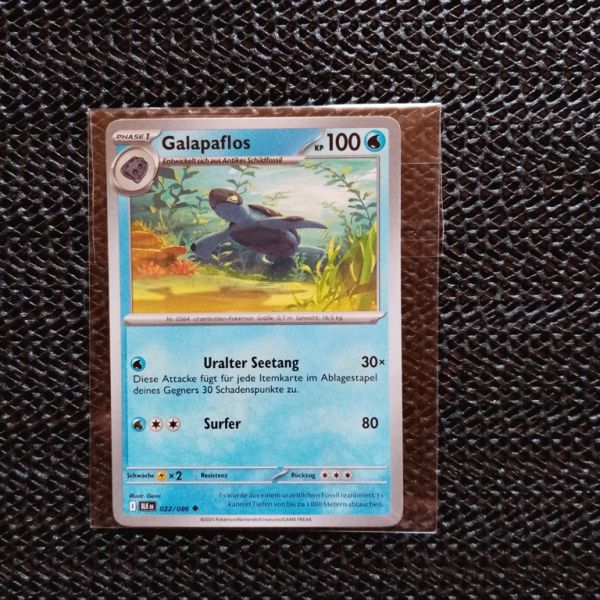 Pokemon Sammelkarte --Galapaflos-Uralter Seetang