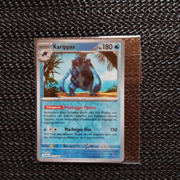 Pokemon Sammelkarte --Karippas-Mächtiger Panzer