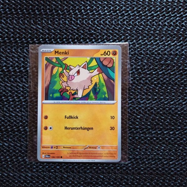 Pokemon Sammelkarte --Menki-Fußkik