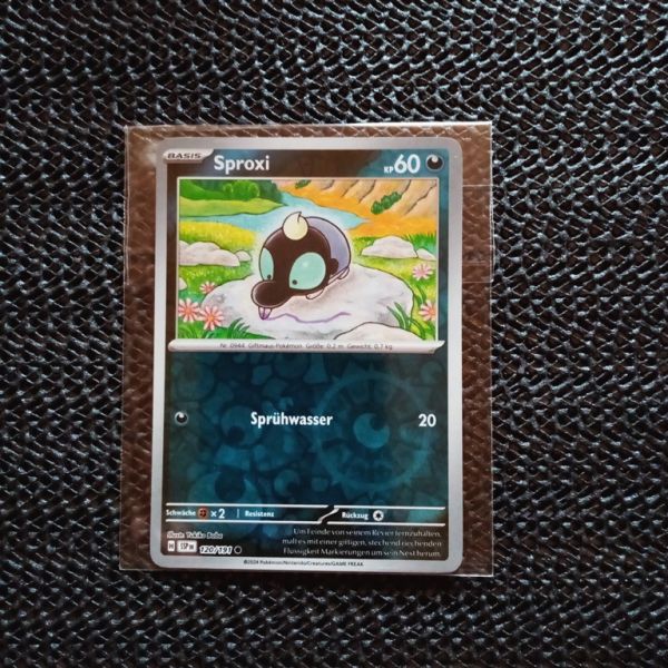 Pokemon Sammelkarte -Sproxi-Sprühwasser