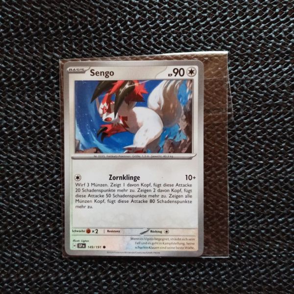 Pokemon Sammelkarte -Sengo-Zornklinge