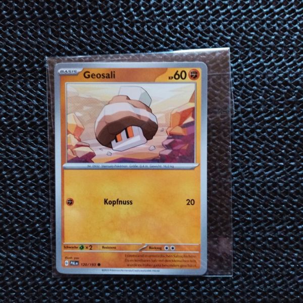 Pokemon Sammelkarte --Geosali-Kopfnuss.