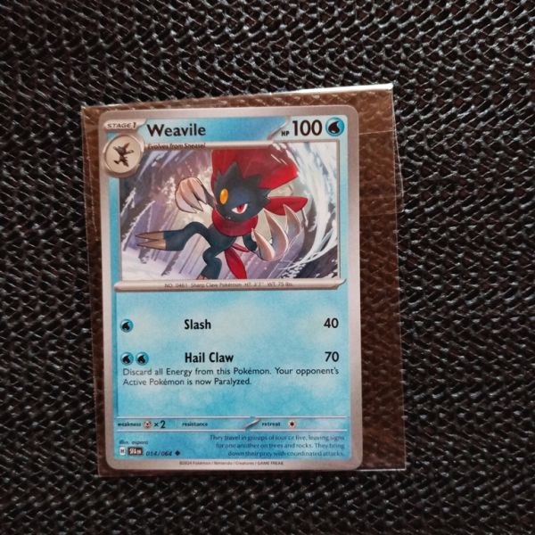 Pokemon Sammelkarte --Weavile-Slash