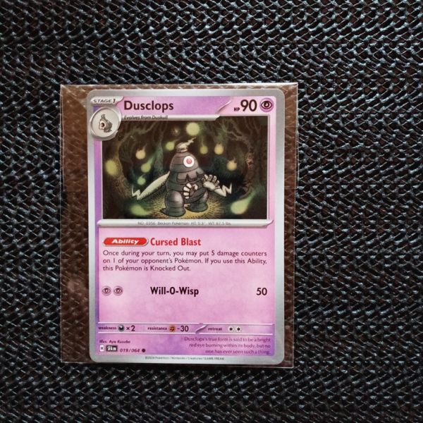 Pokemon Sammelkarte -Dusclops-Cursed Blast