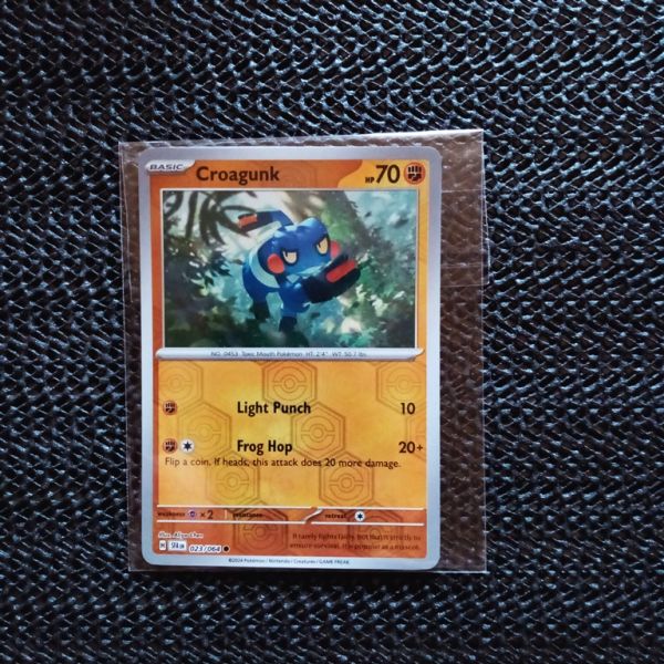 Pokemon Sammelkarte -Croagung-Light Punch