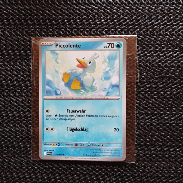 Pokemon Sammelkarte --Piccolente-Feuerwehr