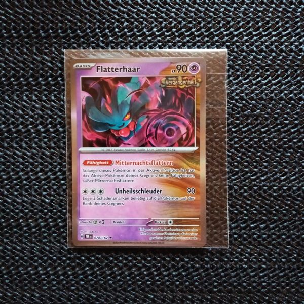 Pokemon Sammelkarte --Flatterhaar-Mitternachtsflattern