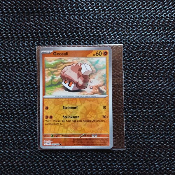 Pokemon Sammelkarte --Geosali-Steinwurf