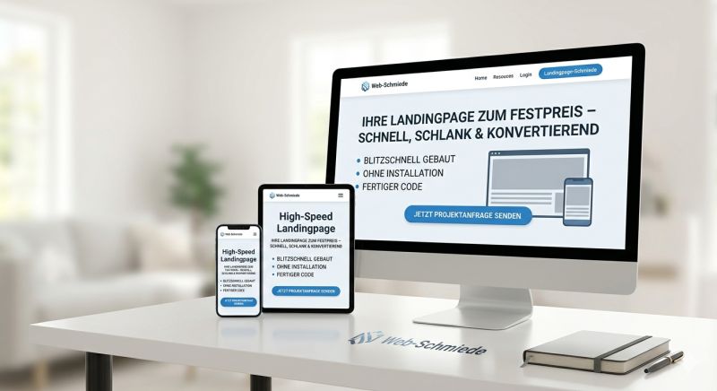 Ihre Landingpage zum Festpreis – Schnell ladend, einfach pflegbar