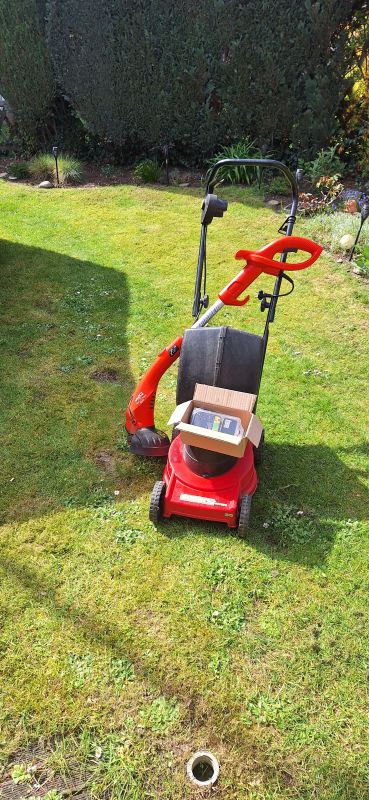 Elektro Rasenmäher und Elektro Kantentrimmer